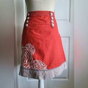 Floreat Scarlet Red Skirt